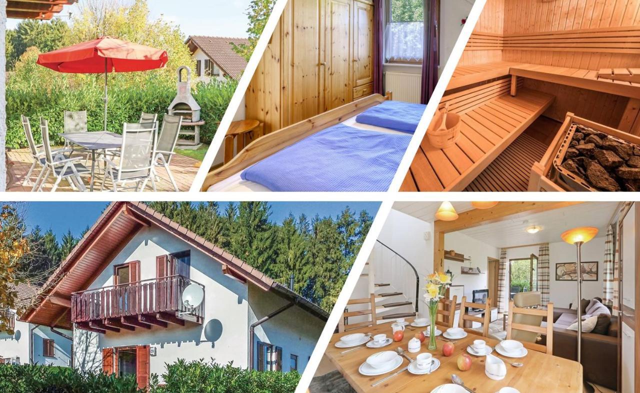 Seepark Kirchheim Ferienhaus bei Nina mit Sauna Exterior foto